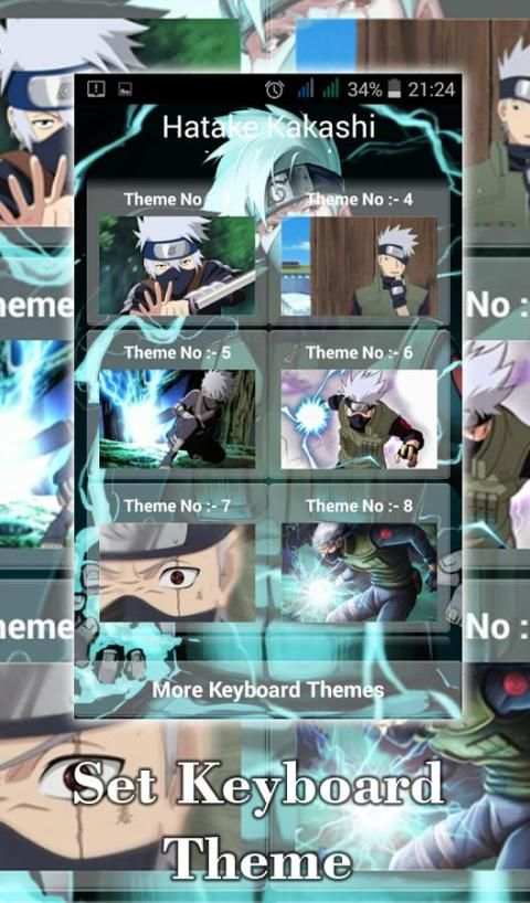 Hatake Kakashi Keyboard Theme screenshot 2