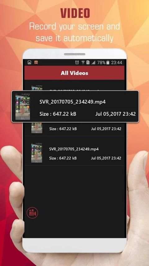 Screen Video Recorder, REC Video Free 2 تصوير الشاشة
