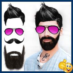 Men Hair Mustache Style Beard Photo Collage Editor