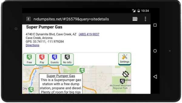 RV Dump Sites 2 تصوير الشاشة