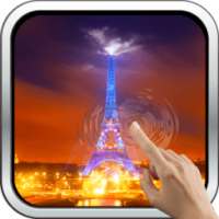 Night In Paris. Eiffel Tower.