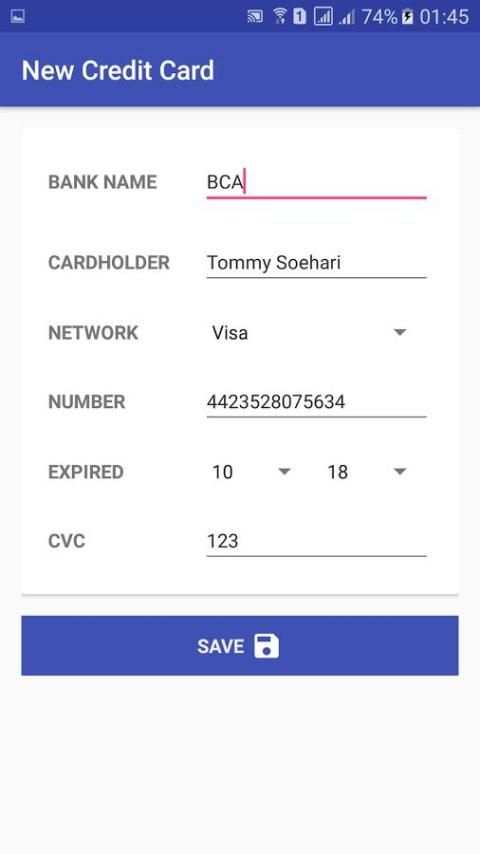 My Credit Cards स्क्रीनशॉट 3