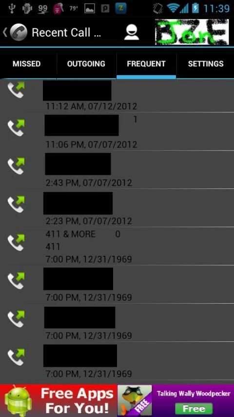 Recent Call Log скриншот 5