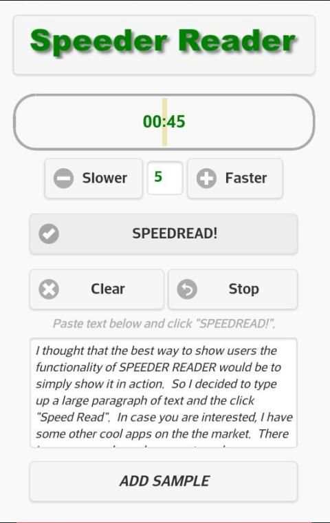 Speeder Reader скриншот 1