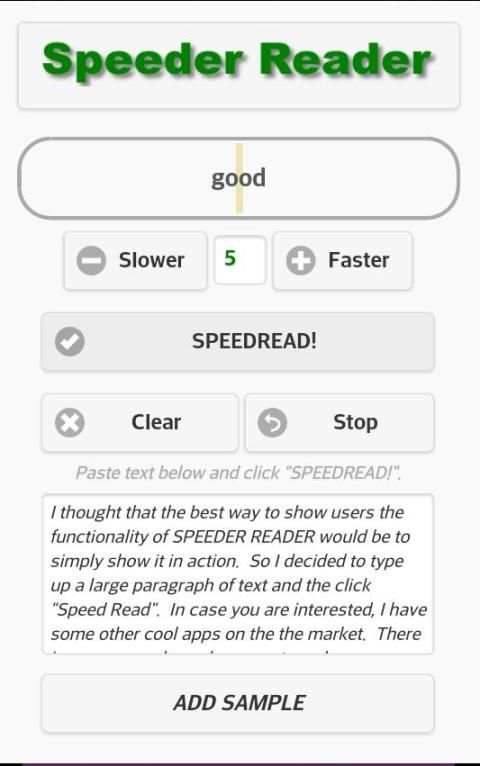 Speeder Reader скриншот 2
