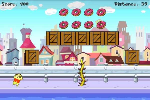Permainan Shin: Pelari Kasukabe screenshot 3