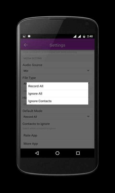 Call Recorder - Hide App скриншот 2