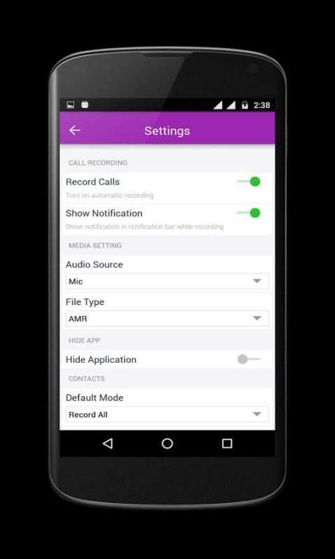 Call Recorder - Hide App скриншот 4