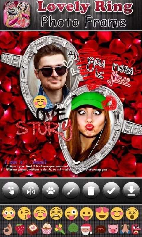 Lovely Ring Photo Frame Editor скриншот 4