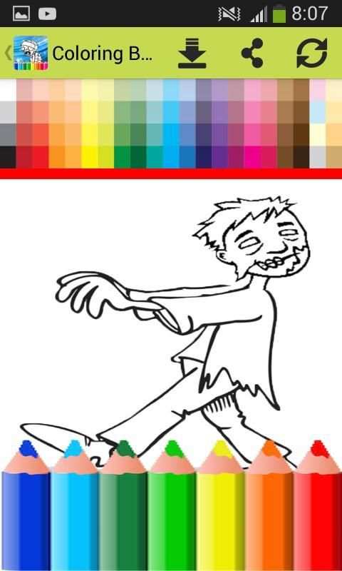 Coloring Book For Zombie and plants screenshot 2