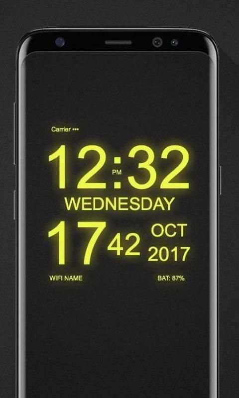 WP Clock - Digital Clock Wallpaper скриншот 2