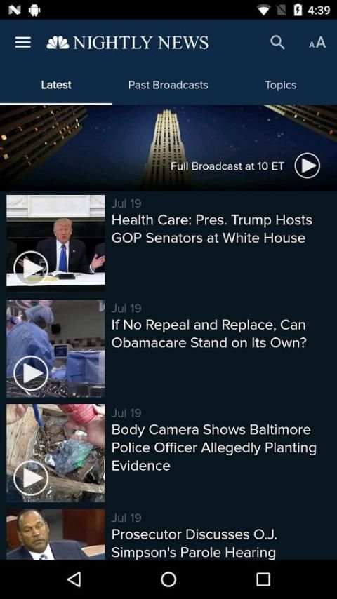 NBC Nightly News 1 تصوير الشاشة