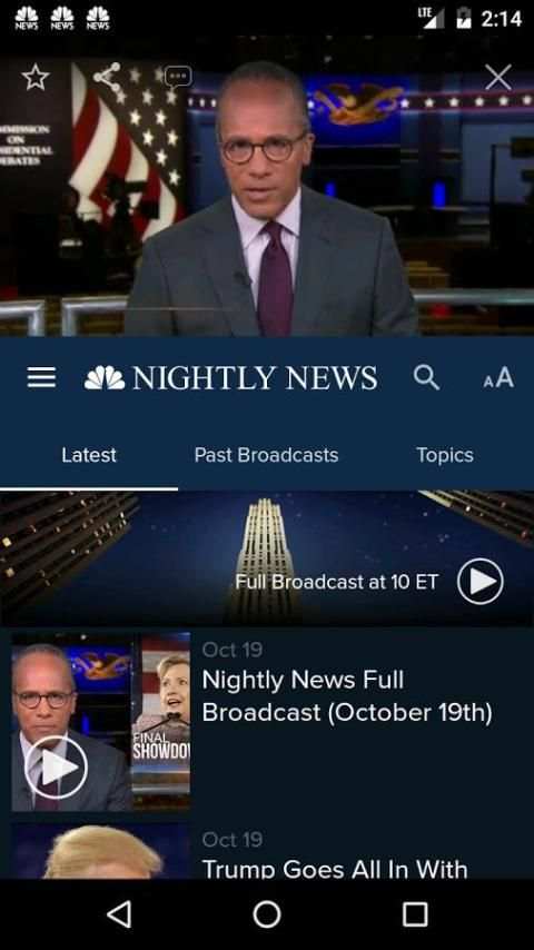 NBC Nightly News 2 تصوير الشاشة