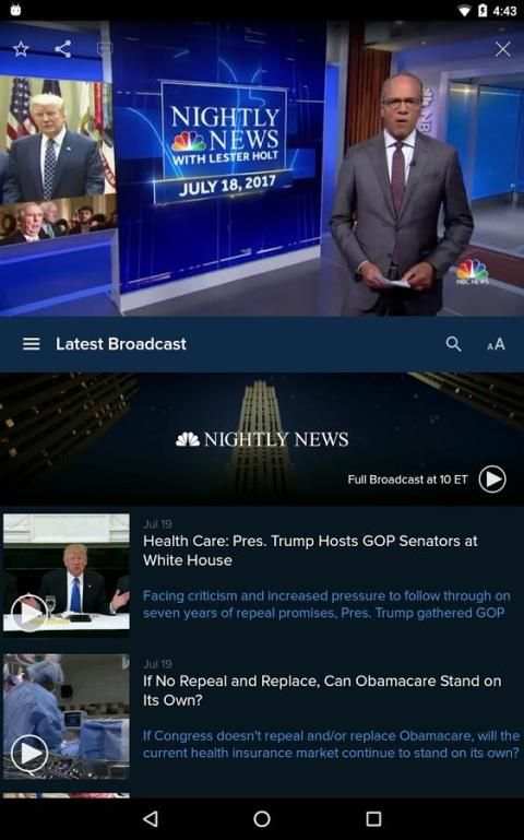 NBC Nightly News 9 تصوير الشاشة