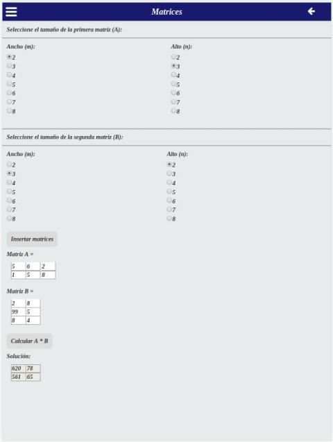 Math Help - Matrix Calculator скриншот 1