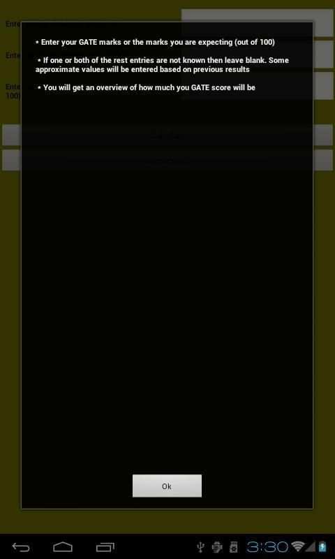 GATE score calculator screenshot 3