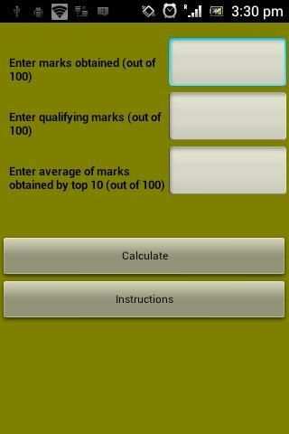 GATE score calculator screenshot 5