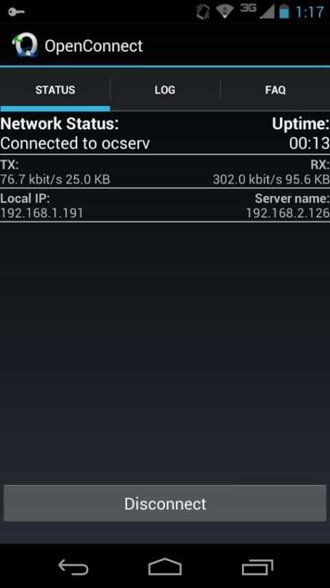 OpenConnect स्क्रीनशॉट 5