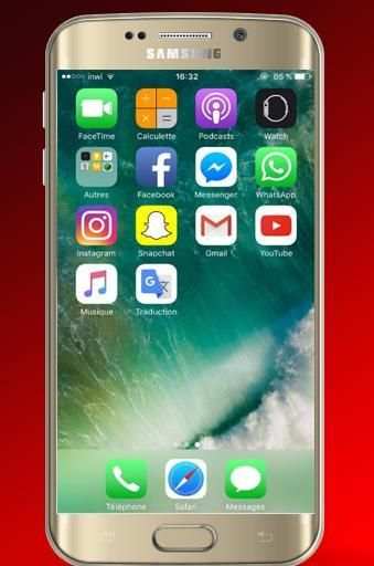 Launcher for iOS: New iPhone X ios 11 Style Theme скриншот 2
