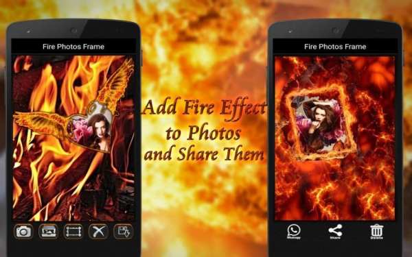 Fire Photos Frame screenshot 2