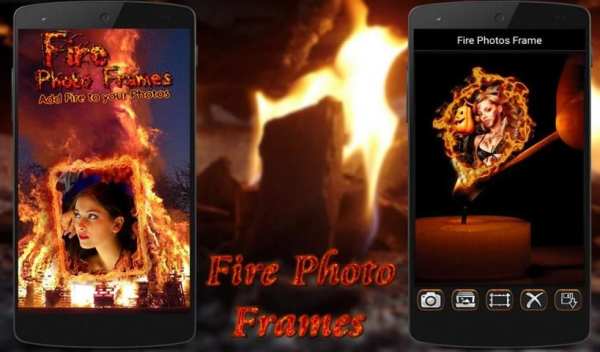 Fire Photos Frame screenshot 1