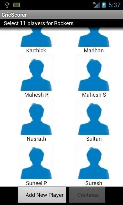 Cricket Scorer स्क्रीनशॉट 4