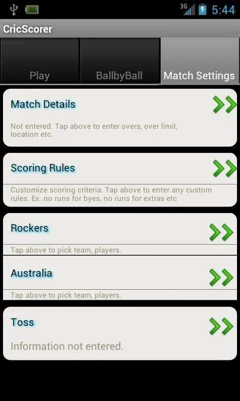 Cricket Scorer स्क्रीनशॉट 3