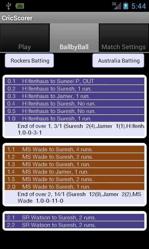Cricket Scorer स्क्रीनशॉट 5