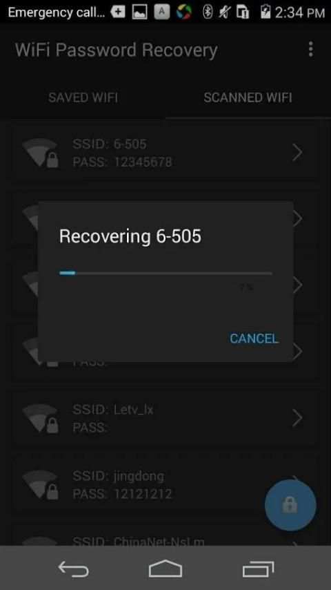 WiFi Key Finder - WiFi Password Recovery screenshot 1