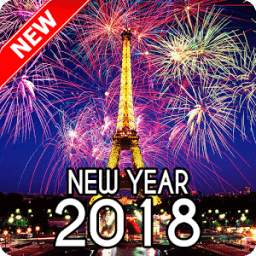 New Year 2018 Wallpaper (Eiffel)