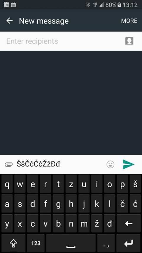Croatian keyboard स्क्रीनशॉट 5