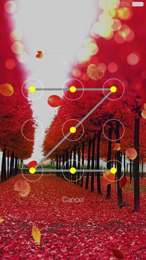 Autumn lock screen 6 تصوير الشاشة