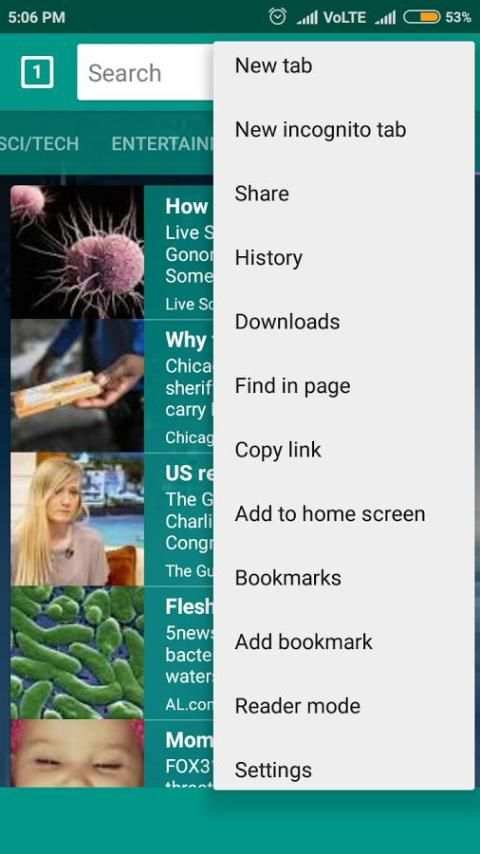 Fireweb Browser स्क्रीनशॉट 3
