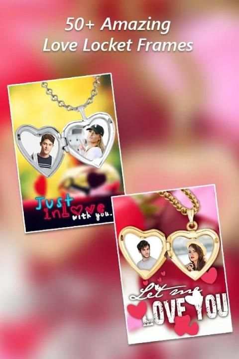 Romantic Love Locket Photo Frame скриншот 2
