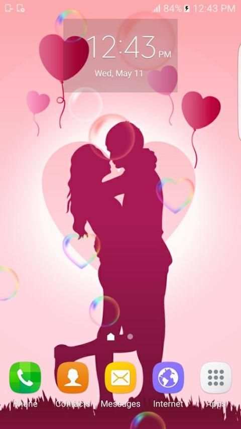 Romantic Love Live Wallpaper स्क्रीनशॉट 2