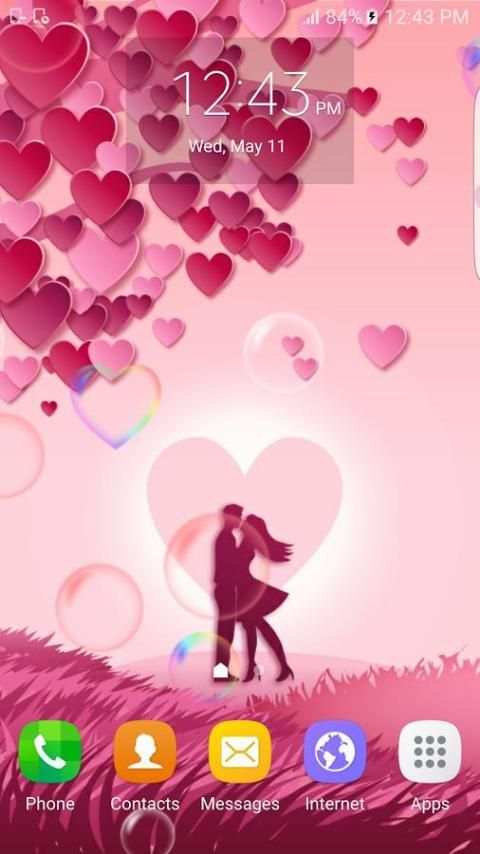 Romantic Love Live Wallpaper स्क्रीनशॉट 3
