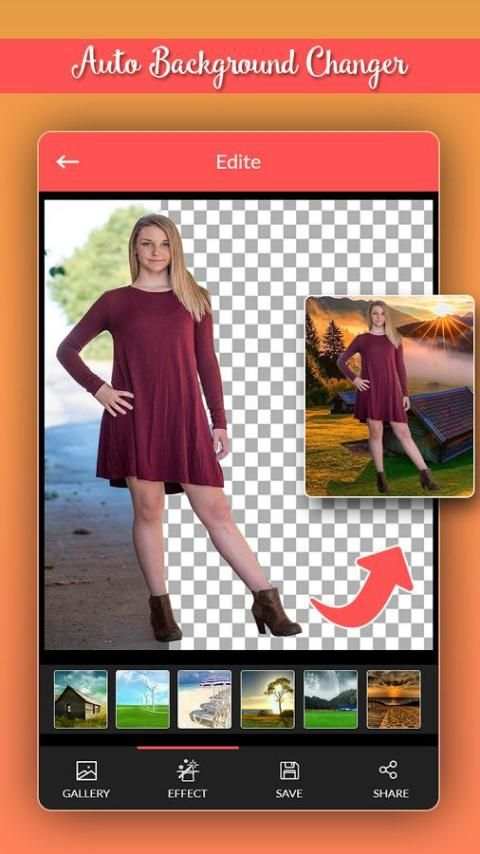 Auto Background Changer of Photo screenshot 1