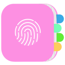 diary with a fingerprint lock icon