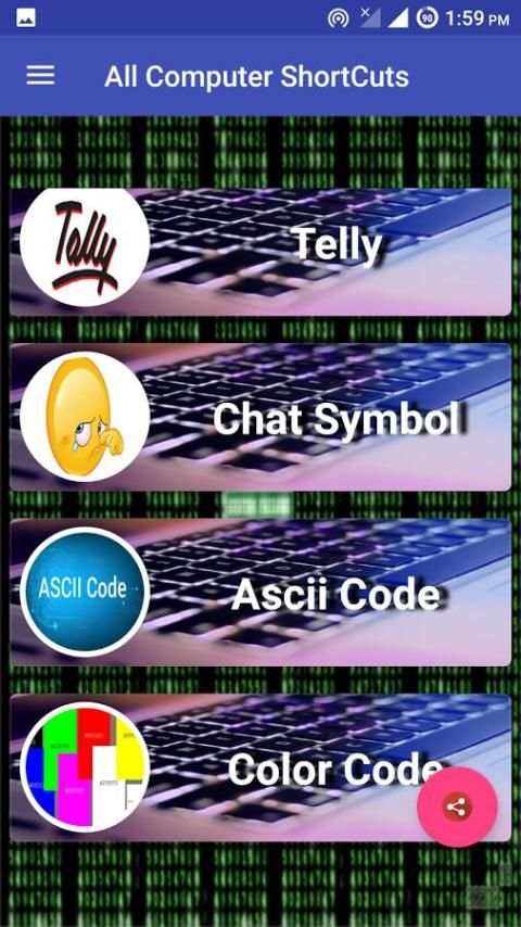 All A to Z Computer Keybord Shortcut Keys Guide Ap screenshot 3