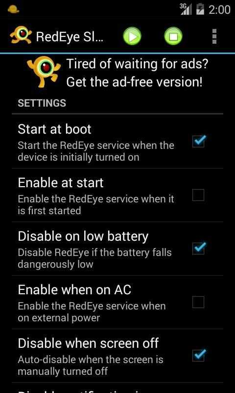 RedEye Stay Awake (free) скриншот 6