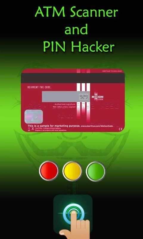 ATM Card Scanner and Pin Number Hacker Prank скриншот 1