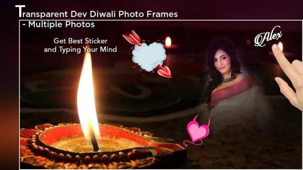 Transparent Dev Diwali Photo Frames - Multi Photos 3 تصوير الشاشة