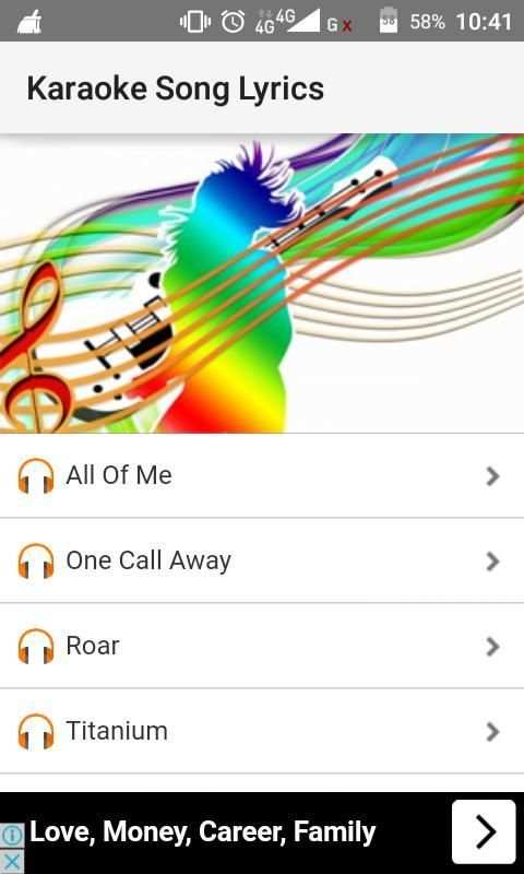 Karaoke Song Lyrics screenshot 3