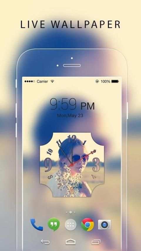 Photo Clock Live wallpaper screenshot 2