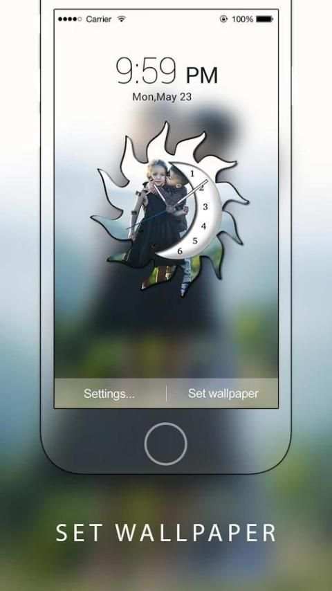 Photo Clock Live wallpaper screenshot 3