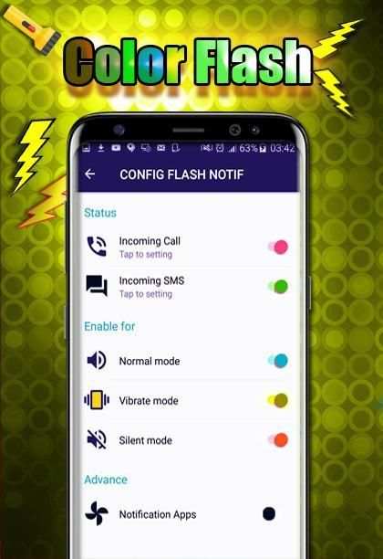 Notification Alert FLASH COLOR With Boost & Clean स्क्रीनशॉट 4