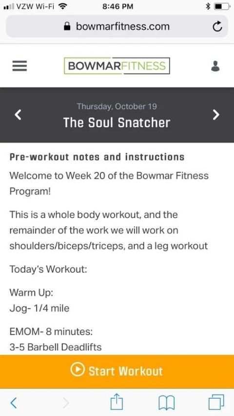 Bowmar Fitness скриншот 1