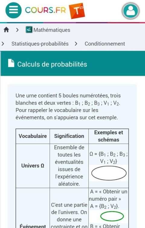 Cours.fr TES скриншот 2