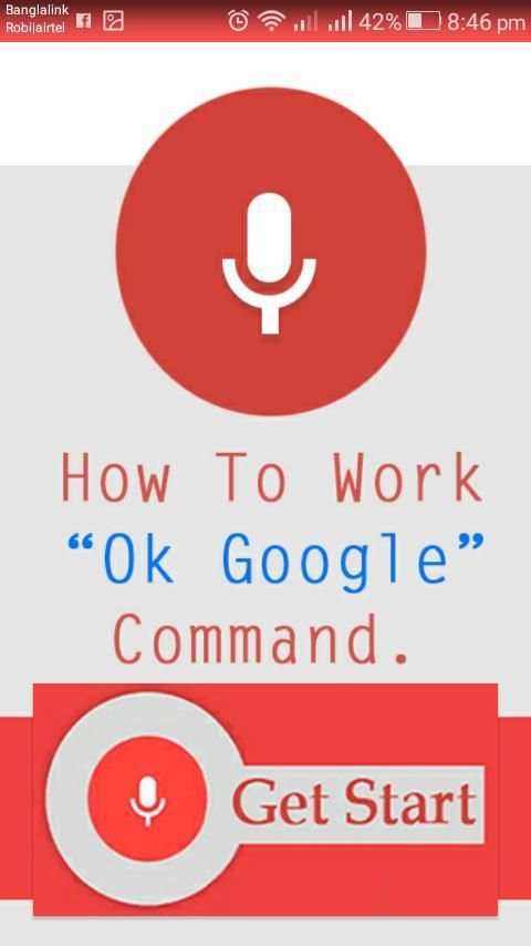 Command Of OK Google 2 تصوير الشاشة