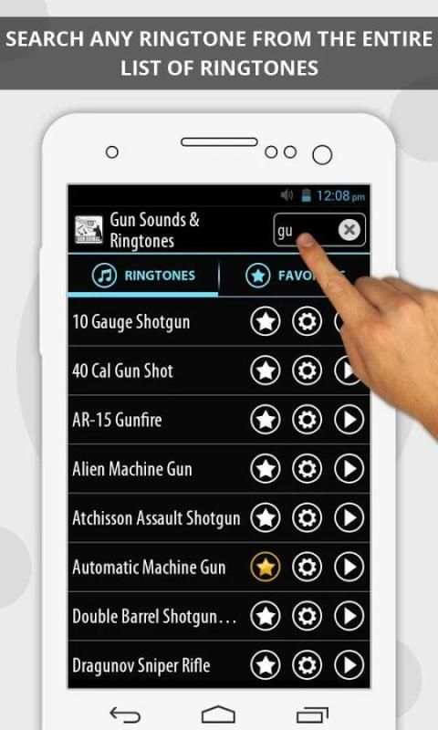 Gun Sounds & Ringtones скриншот 2